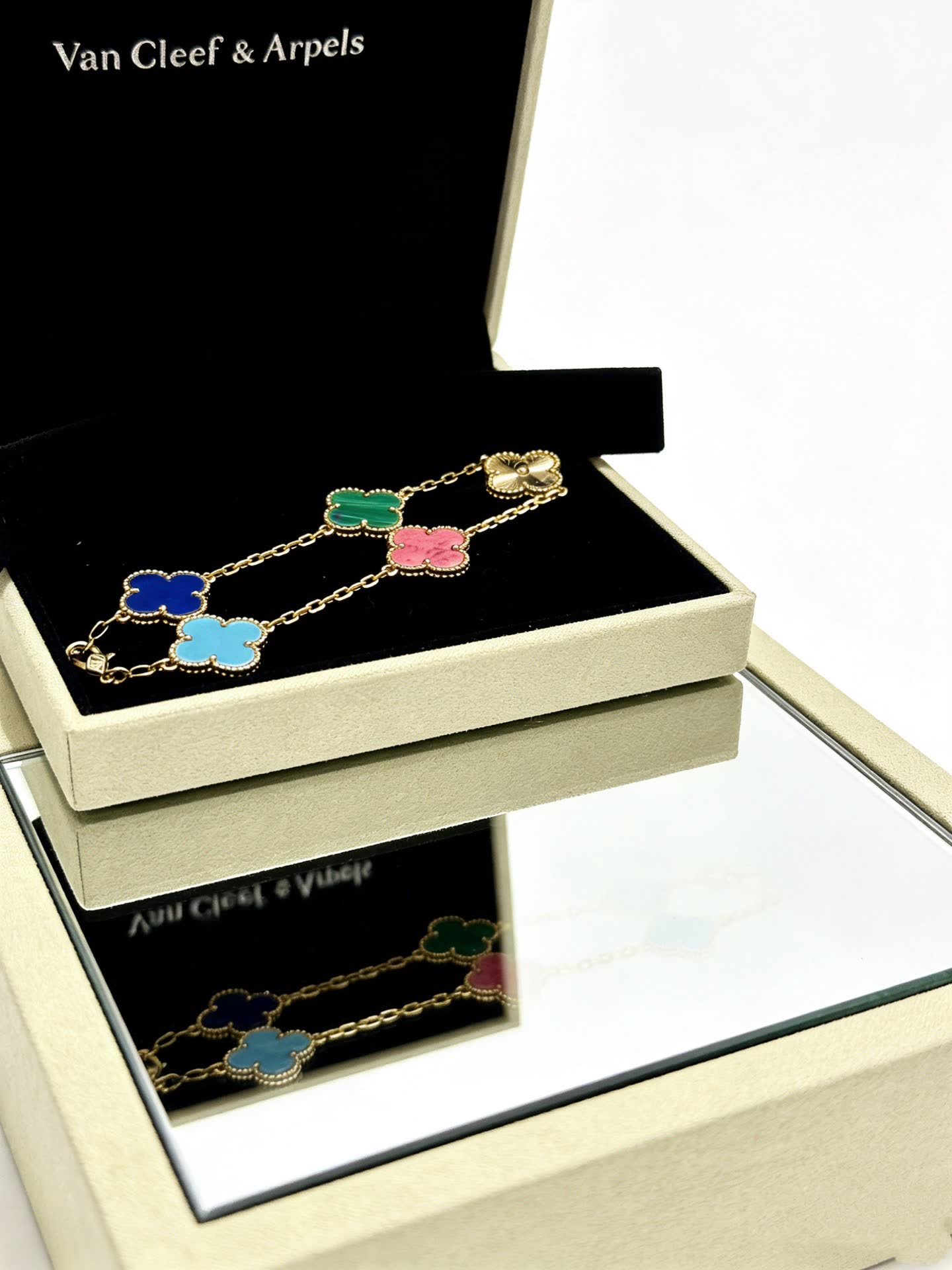 Van Cleef & Arpels Alhambra Multicolor Enamel Bracelet